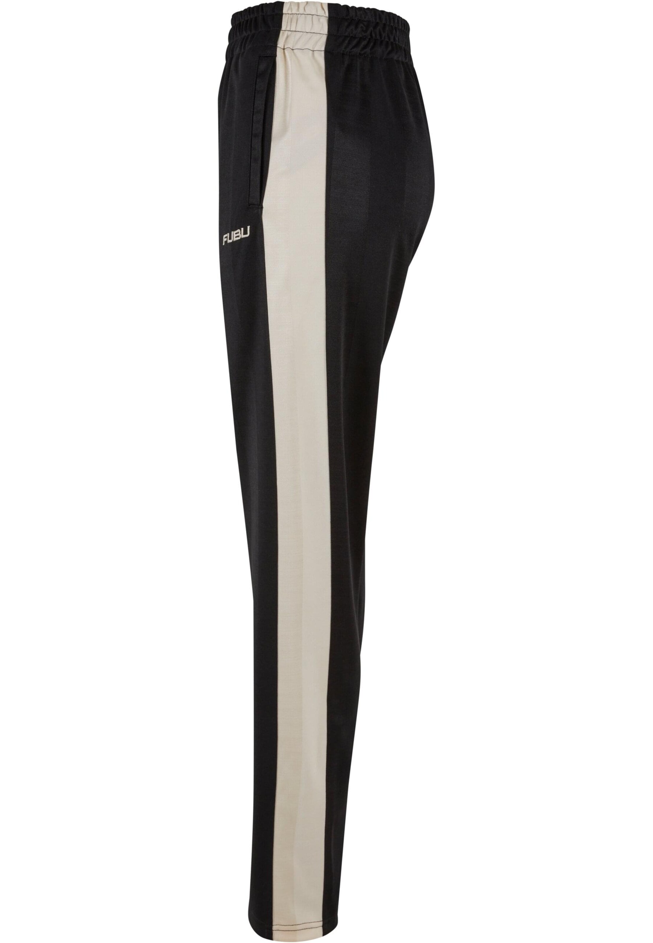 FUBU Štandardný strih Športové nohavice 'Corporate' - Čierna