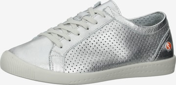 Softinos Sneakers laag in Zilver: voorkant