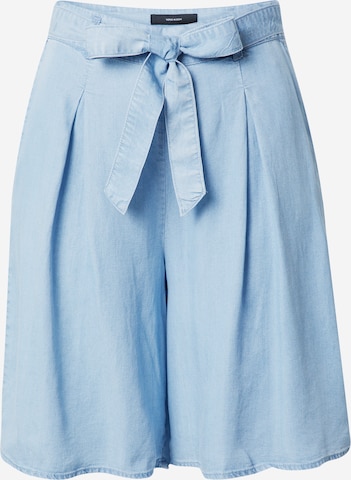 VERO MODA Loose fit Pleat-Front Pants 'LILIANA' in Blue: front