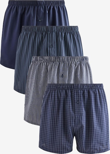 Boxer trumpikės iš Next, spalva – tamsiai mėlyna jūros spalva / tamsiai mėlyna / šviesiai pilka / balta, Prekių apžvalga