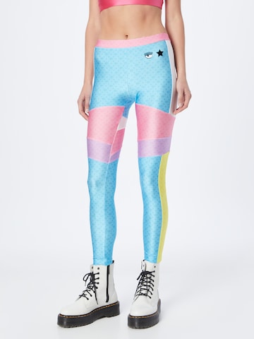 Chiara Ferragni Skinny Leggings in Blue: front