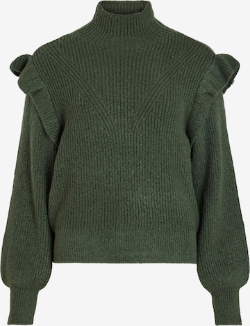 VILA Sweater 'Booba' in Green: front