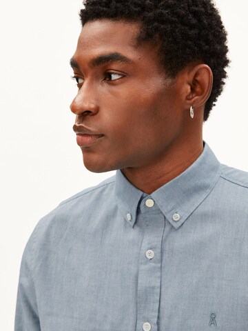 ARMEDANGELS Regular fit Button Up Shirt 'Quaasa' in Green