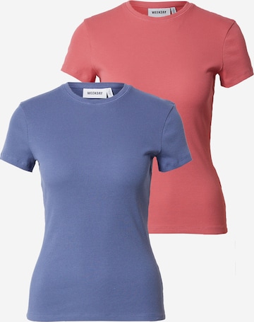 WEEKDAY T-Shirt in Blau: predná strana