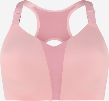 Bustier Soutien-gorge de sport 'Rival' NIKE en rose : devant