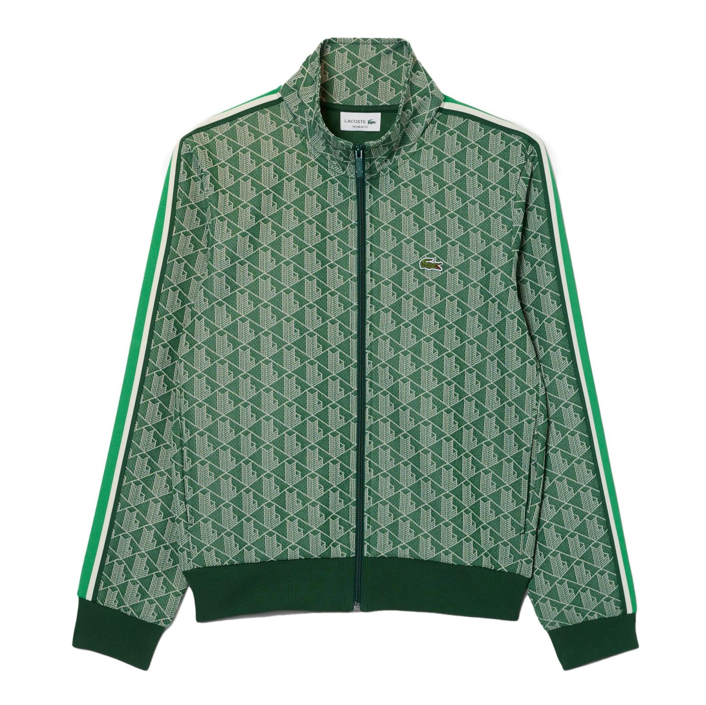 Veste de sport LACOSTE en vert : devant