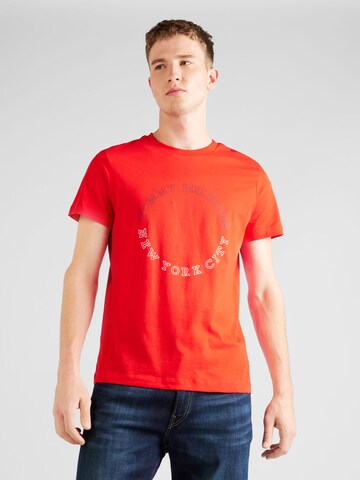 TOMMY HILFIGER - Camiseta en rojo: frente