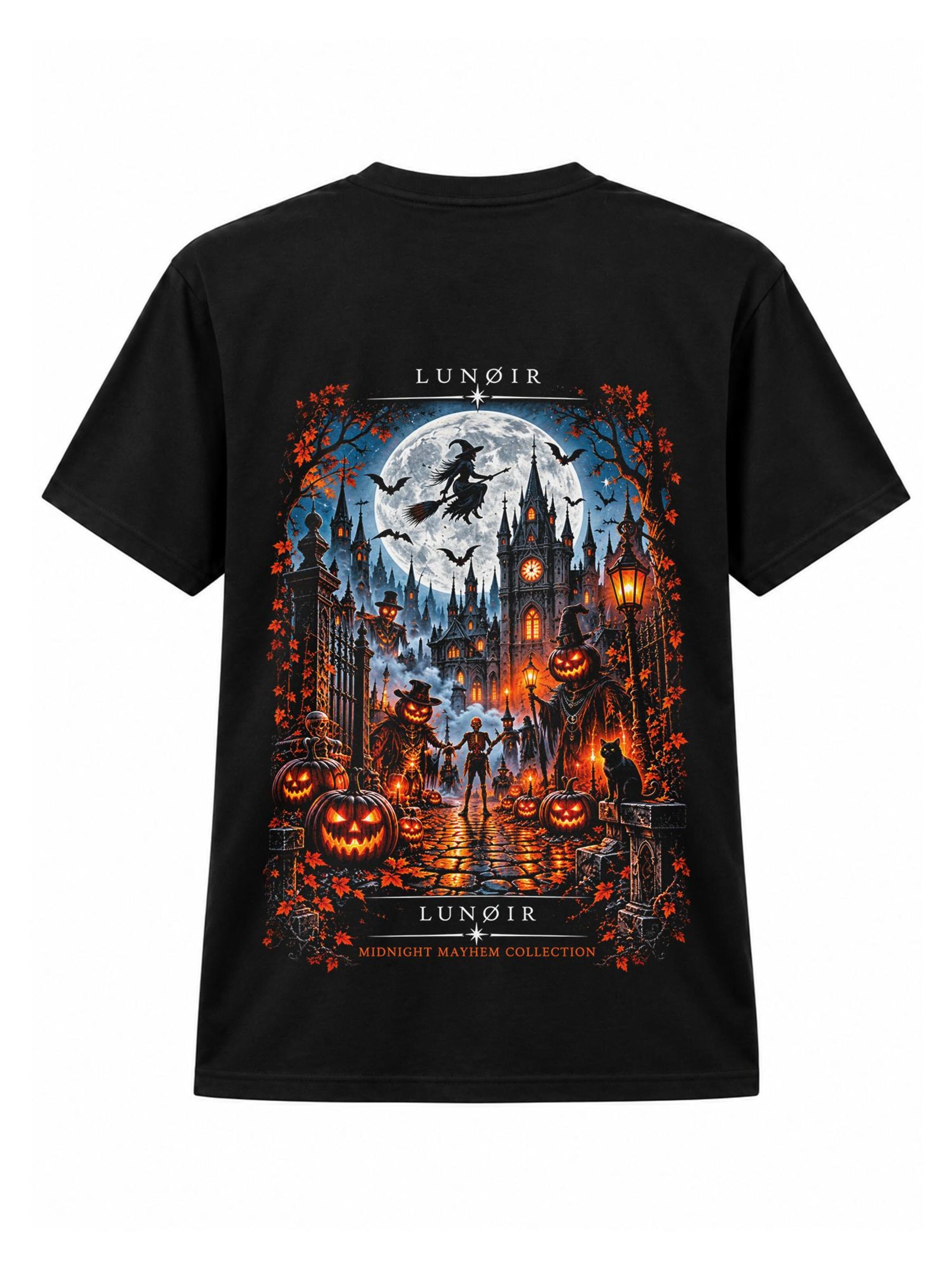 LUNØIR Studio Μπλουζάκι 'Alive After Dark' σε μαύρο: μπροστά