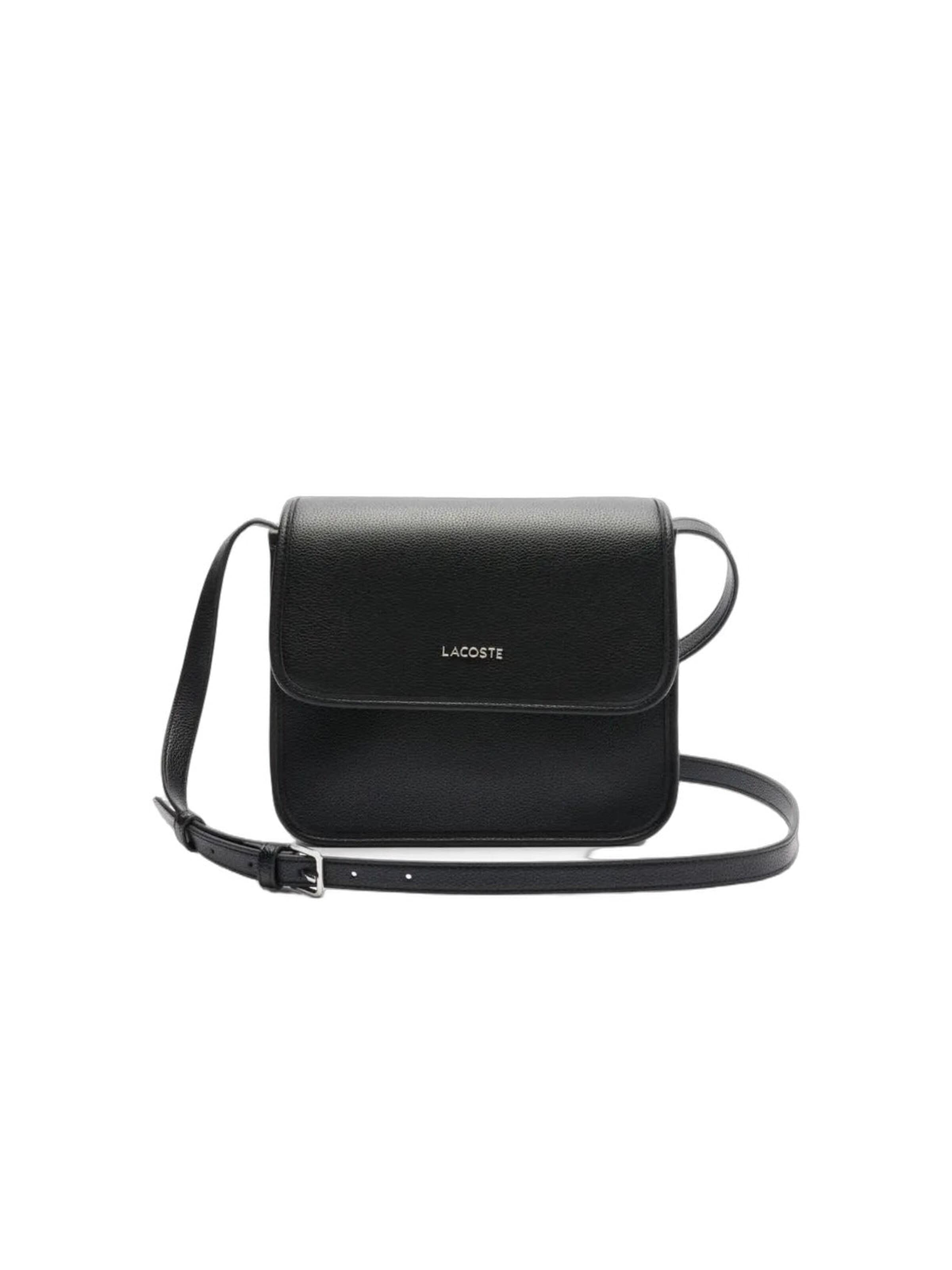 LACOSTE Schultertasche 'Elegance'‌‌‌‌‌ in Schwarz: Vorderseite