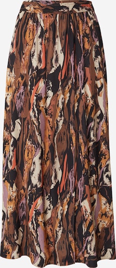 Brava Fabrics Nederdel i brun / lilla / orange / sort, Produktvisning