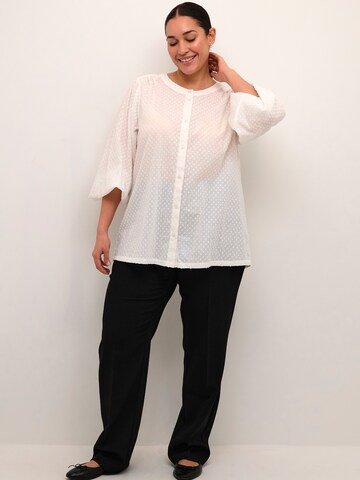 KAFFE CURVE Blouse 'KC Rory' in Wit
