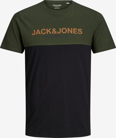 Jack & Jones Plus Shirt 'Urban' in Dark green / Dark orange / Black, Item view
