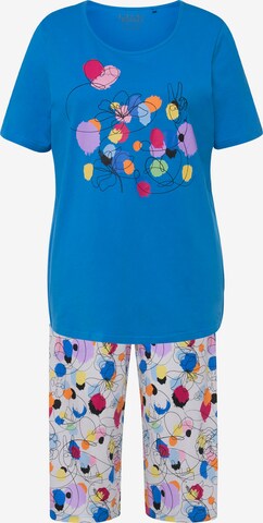 Ulla Popken Pyjama in Blauw: voorkant