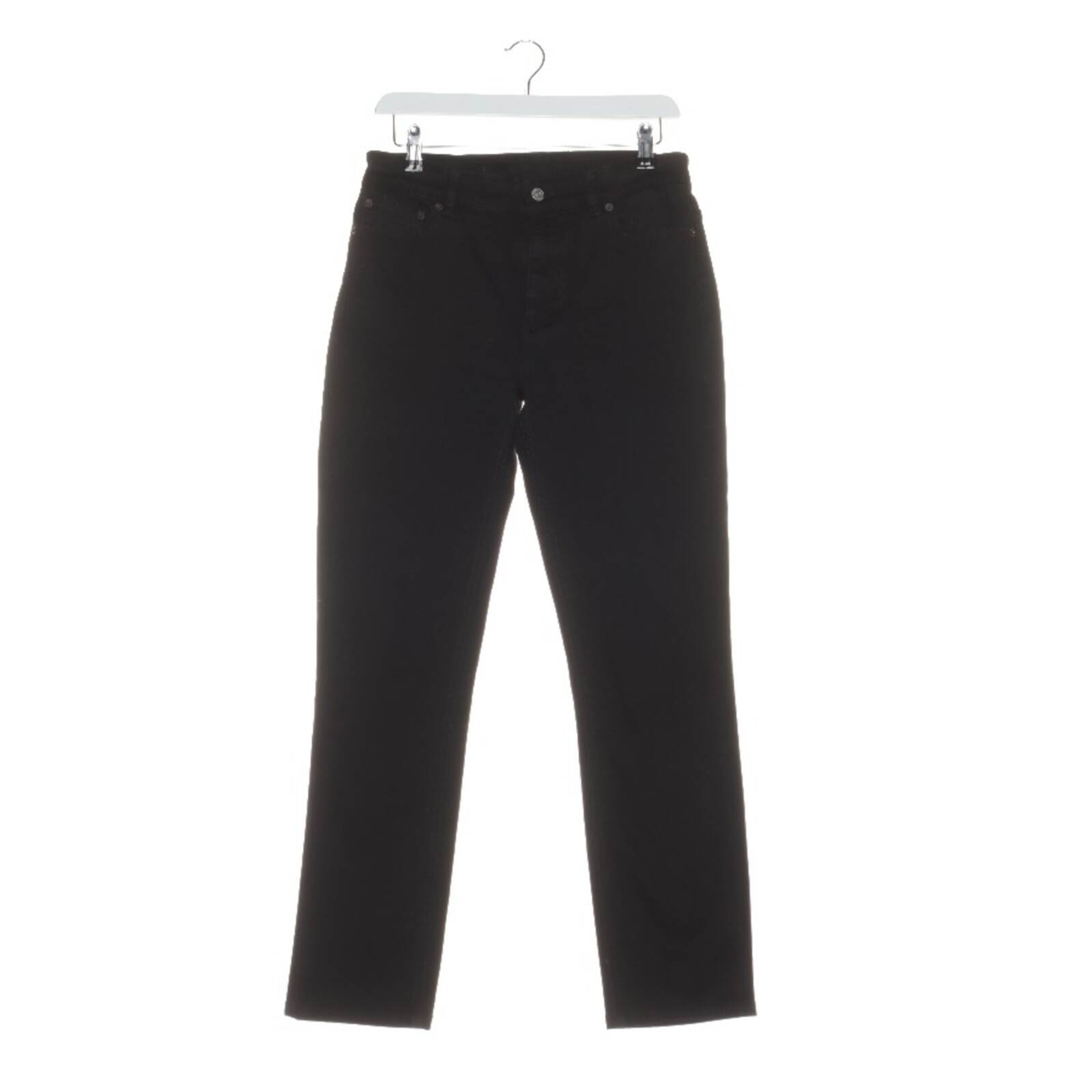 MM6 Pants in L in Black: front