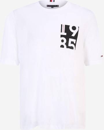 T-Shirt Tommy Hilfiger Big & Tall en blanc : devant