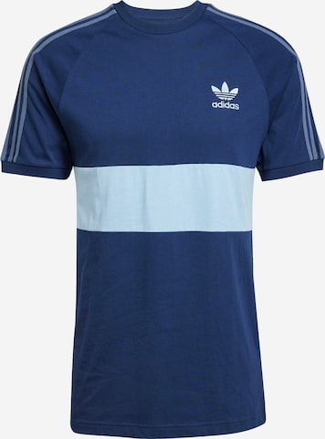 ADIDAS ORIGINALS Shirt '3-Stripes Panel' in Blauw: voorkant