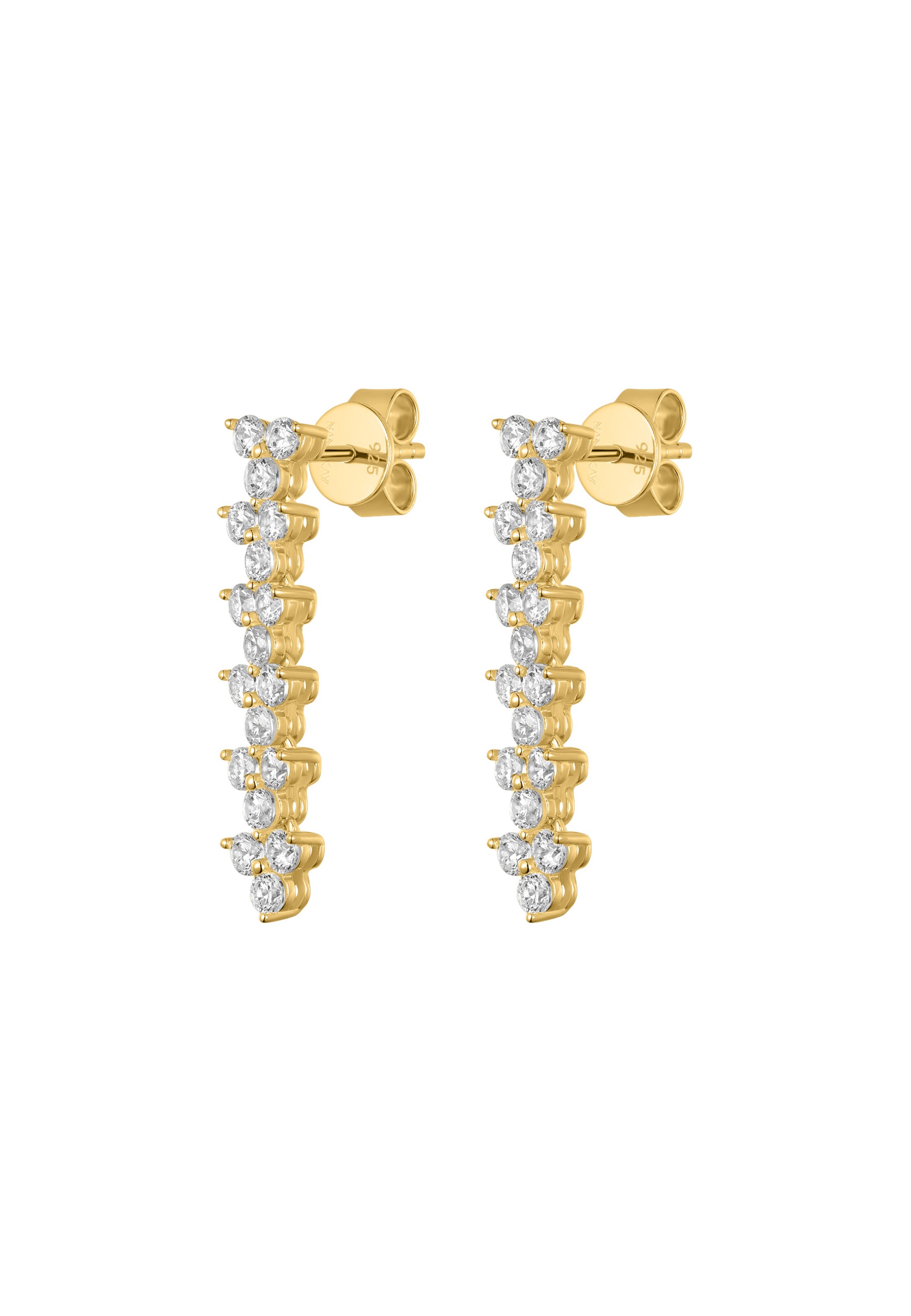 Nana Kay Earrings 'Sparkly Couture' in Yellow: front