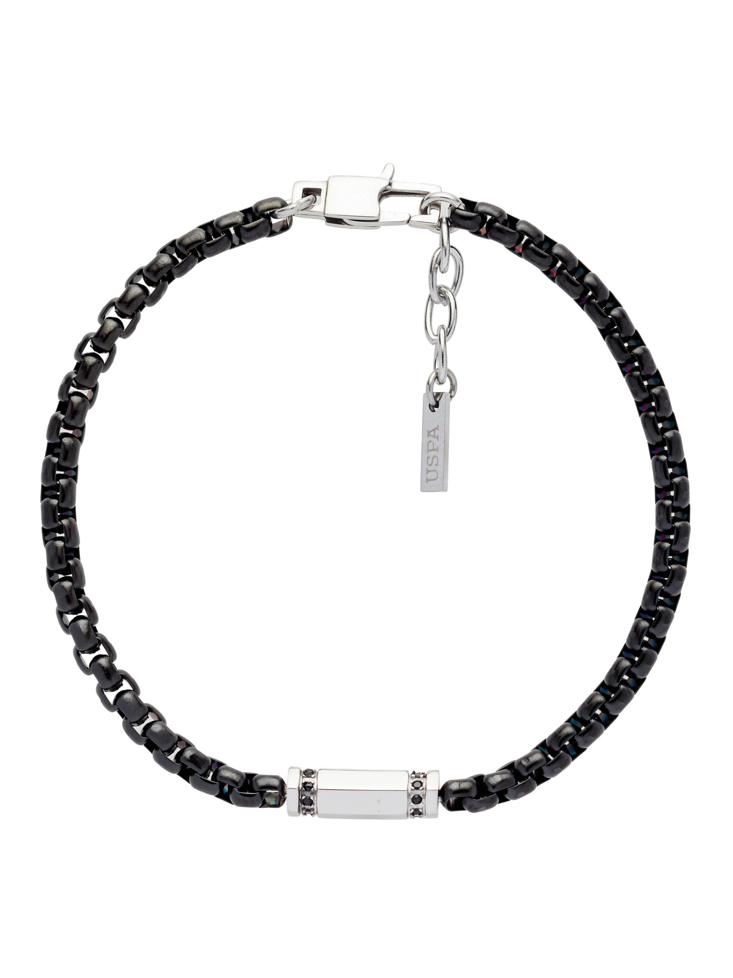 Bracelet 'Gerome' U.S. POLO ASSN. en noir : devant