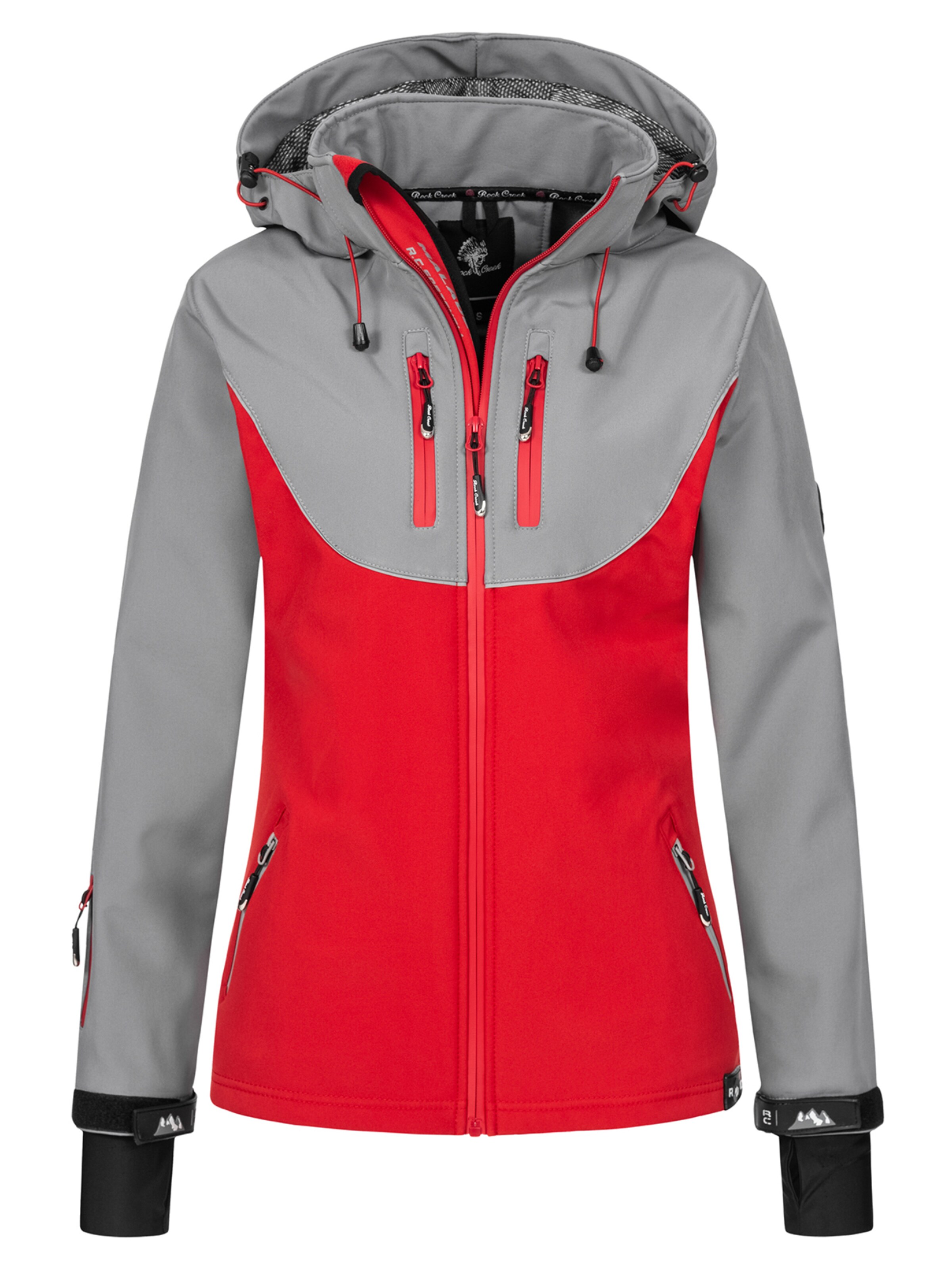Rock Creek Funktionsjacke in Rot: Vorderseite