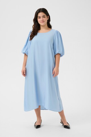 KAFFE CURVE Kleid 'Pico Solid' in Blau: Vorderseite