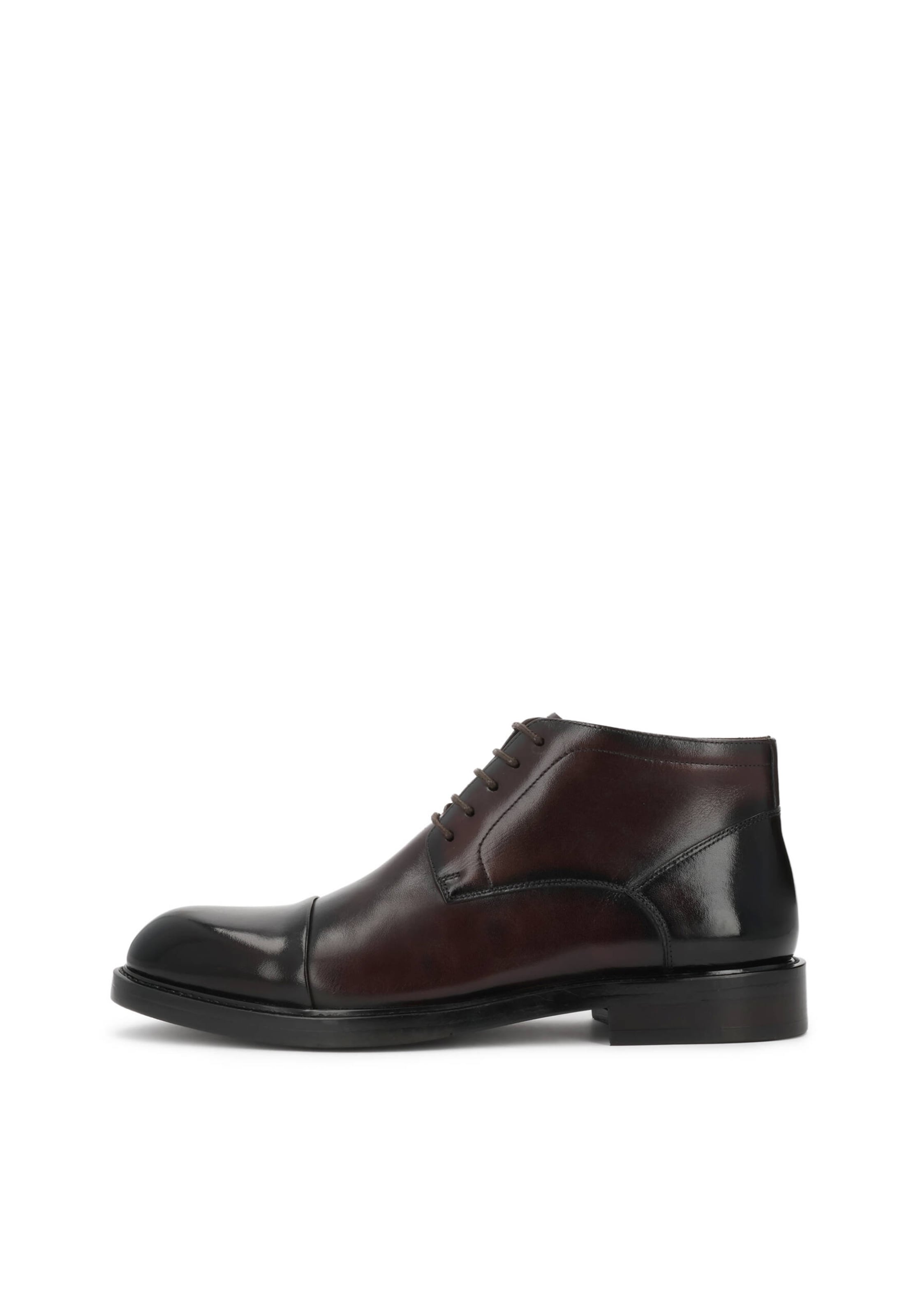 Chaussure à lacets Kazar en marron : devant