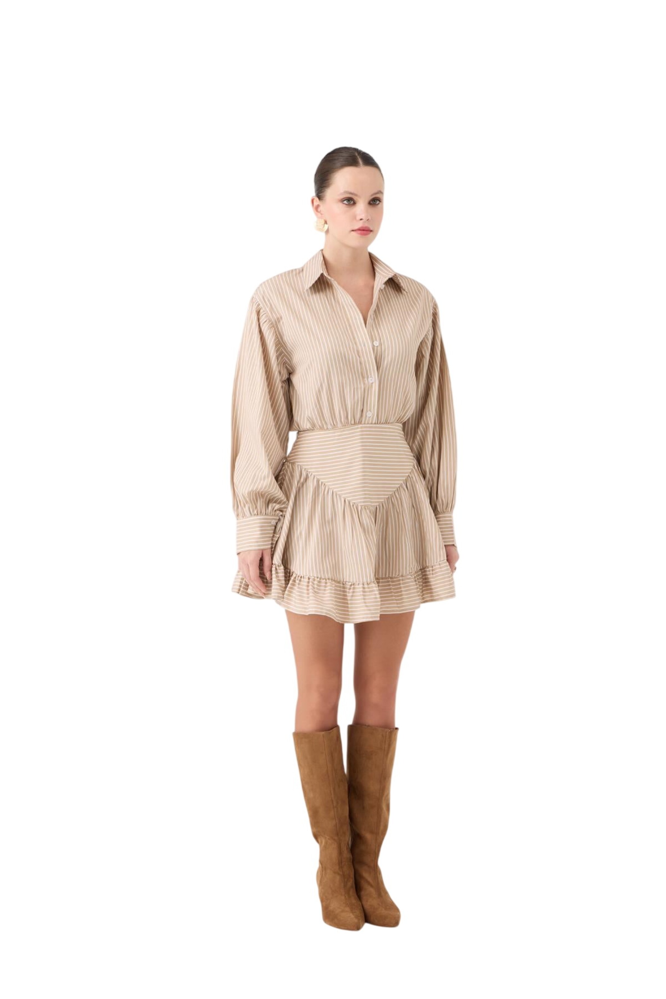 HOLLY LOLLY Kleid in Beige