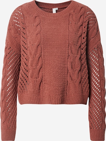 Pull-over QS en rouge : devant