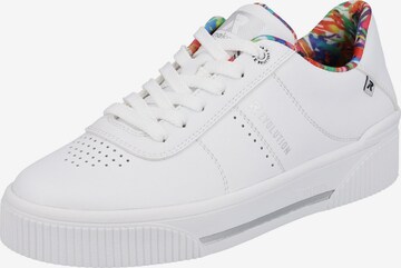 Baskets basses Rieker EVOLUTION en blanc : devant