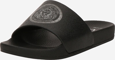 19V69 ITALIA Klapki 'Luu' w kolorze srebrno-szary / czarnym, Podgląd produktu