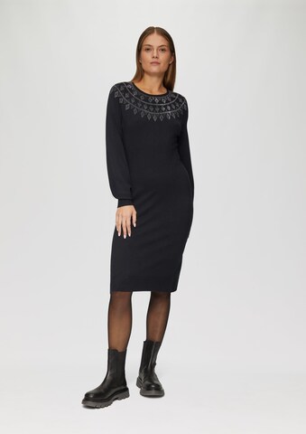 s.Oliver BLACK LABEL Jurk in Zwart