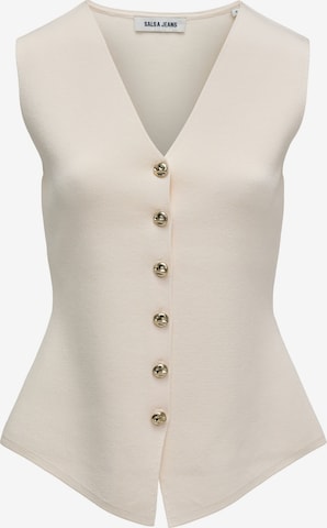 Salsa Jeans Weste in Beige: Vorderseite