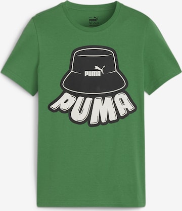 T-Shirt 'ESS+' PUMA en vert : devant