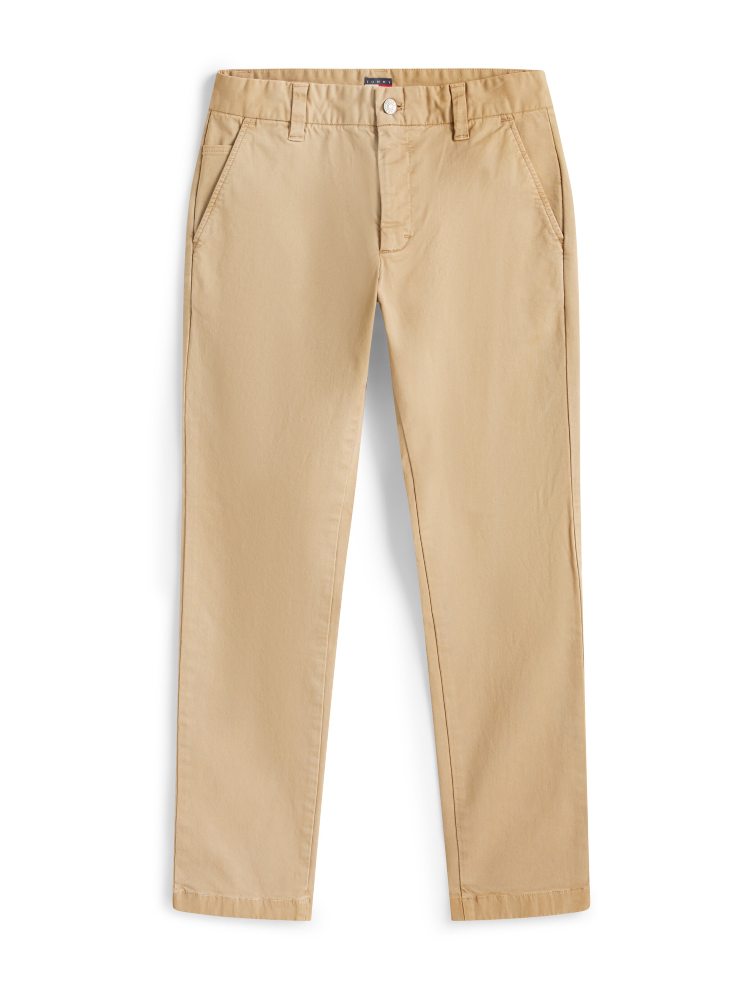 Tommy Jeans regular Παντελόνι τσίνο 'SCANTON' σε μπεζ: μπροστά