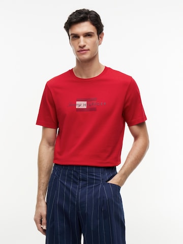 TOMMY HILFIGER - Camisa em vermelho: frente