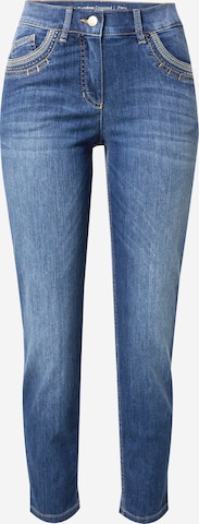 Slimfit Jeans de la GERRY WEBER pe albastru: față