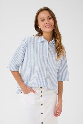 CULTURE Blouse 'Kima' in Blue: front