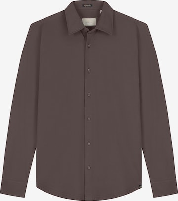 Slim fit Camicia 'Blaze' di Dstrezzed in marrone: frontale