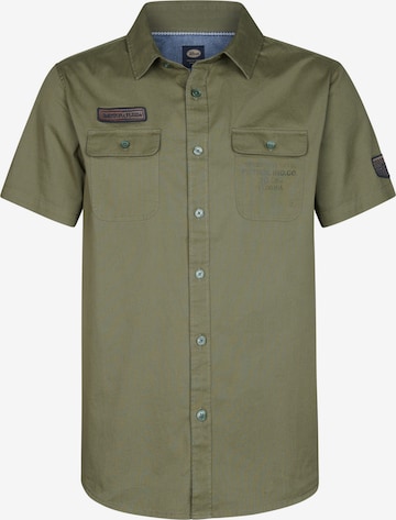Regular fit Camicia di Petrol Industries in verde: frontale