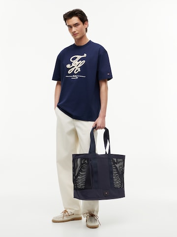 TOMMY HILFIGER Ostoskassi 'SUMMER' värissä sininen