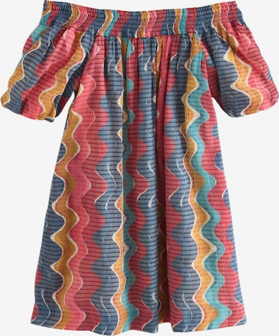 Vasarinė suknelė iš Next, spalva – tamsiai mėlyna / turkio spalva / aukso geltonumo spalva / raudona, Prekių apžvalga