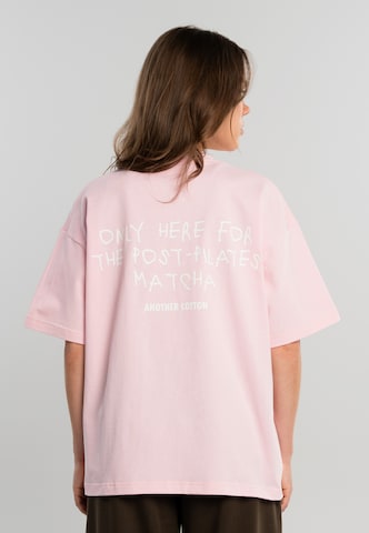 Another Cotton Lab T-Shirt 'Post Pilates' in Pink: Vorderseite