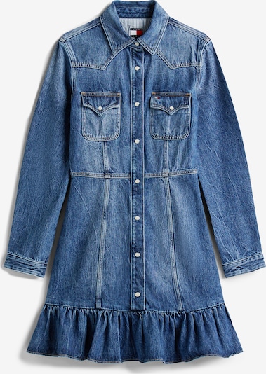 Palaidinės tipo suknelė iš Tommy Jeans, spalva – tamsiai (džinso) mėlyna, Prekių apžvalga