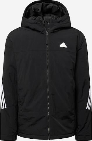 ADIDAS SPORTSWEAR Athletic Jacket 'FUTURE ICONS' in Black: front