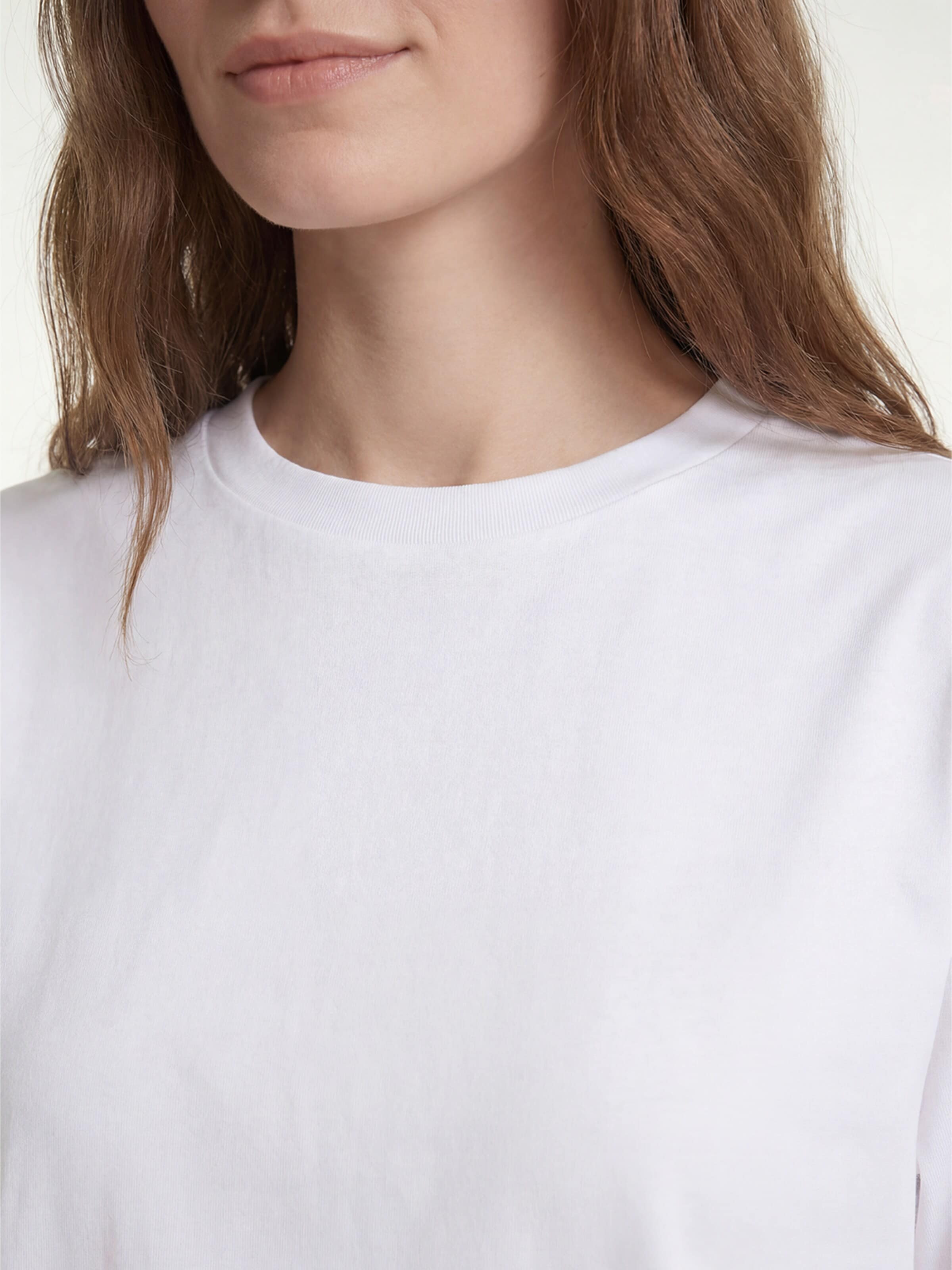 SEASOND Top 'Tee Cotton Feel' in White