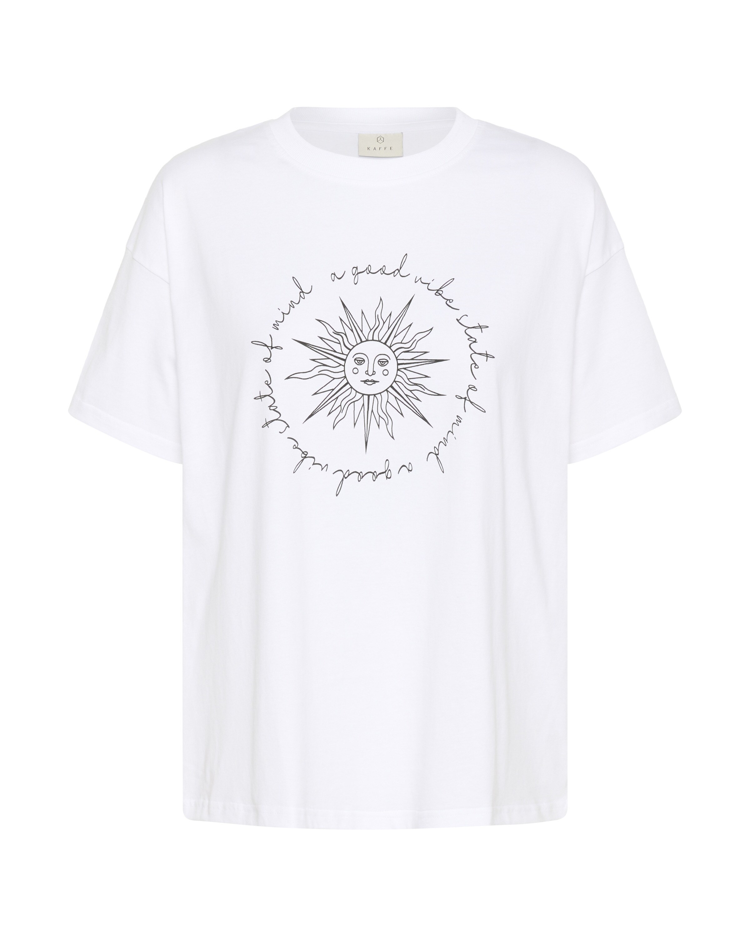 Kaffe T-Shirt 'KAFreja' in Weiß: Vorderseite
