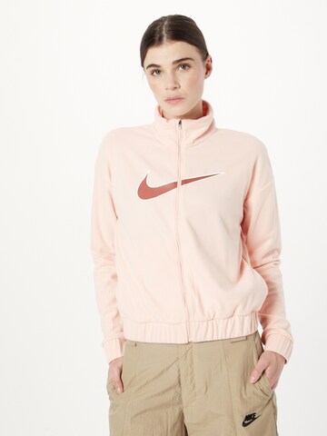 NIKE Спортивная куртка в Ярко-розовый: спереди