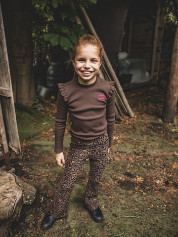 Looxs Revolution Flared Broek in Bruin