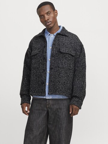 JACK & JONES Comfort fit Overhemd in Zwart: voorkant