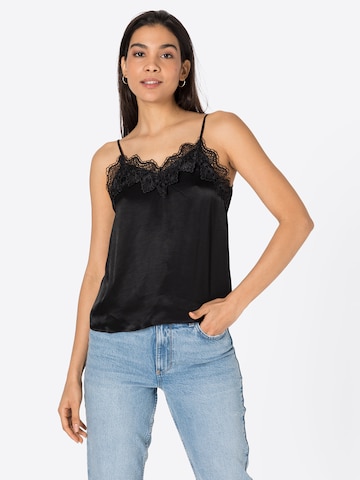 Warehouse Top 'Cami' in Black: front