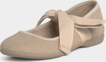 Pisamonas Ballerina's in Beige: voorkant